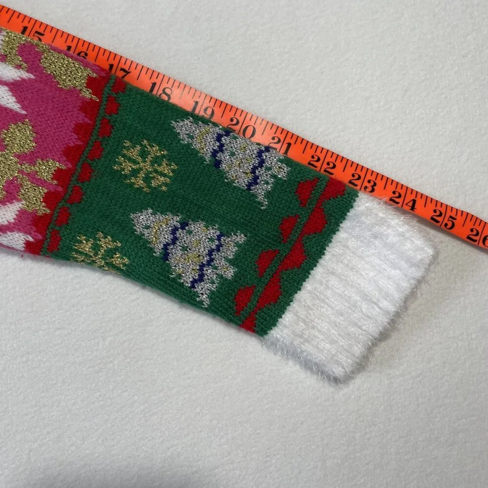 Holiday Time Festive Ugly Christmas Sweater Crew Neck Long Sleeves Size L - Picture 12 of 15